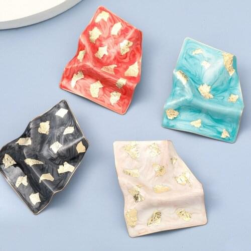 Enamel Metal Geometry Earrings for Women Irregular Stud Earring Party Female Pendientes Mujer Moda 2021 Oorbellen Brincos