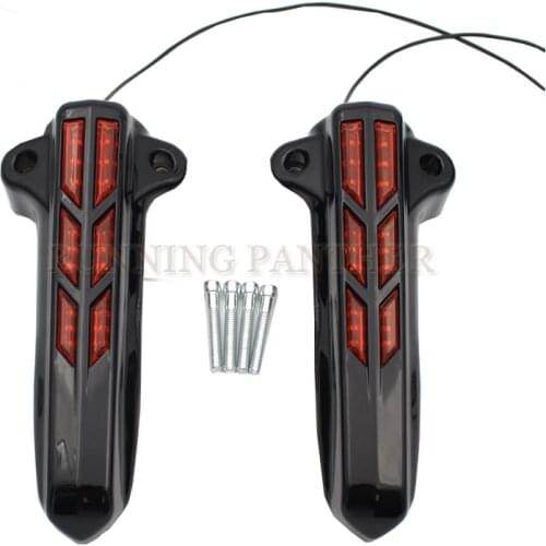 Gloss Black Lower Front Fork Leg Covers For Harley Davidson Touring 2014-2017