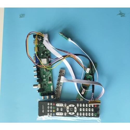 Kit For LP171WU1-TLA1/LP171WU1-TLA2 1920X1200 TV VGA USB remote DVB-C DVB-T Panel Controller board 1 CCFL LCD 30pin Digital HDMI