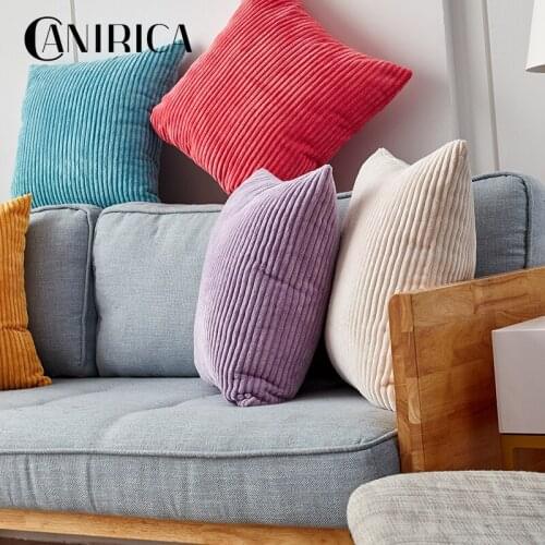 Nordic Blue Cushion Cover 18x18inch Thick Velvet Throw Pillow Cover for Sofa Car Decorative pillows kussenhoes for Living Room