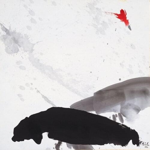 Scenery canvas prints abstract modern Chinese art giant poster cartoon picture modern decoration home art red on black