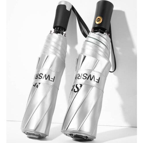 Full-automatic Umbrella Women Sun Folding Uv Protection Umbrella Rain Women Silver Coating Japanese UPF50+ Ladies Parasol Y6S