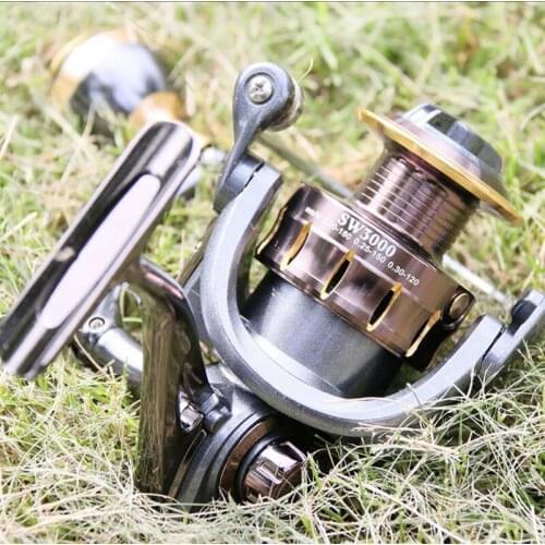 ICOOLSOON SW series all-metal rock arm long-distance spinning fishing reels wheels sea wholesale salt water baitcaster tools