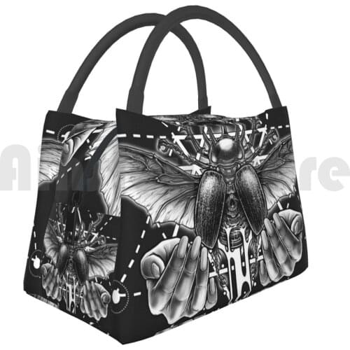 Portable Insulation Bag Winya No. 103 Chicano Neo Traditional Tattoo Style Tattoo Surreal Witch Magic