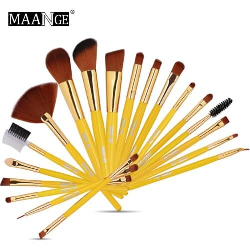 Factory Direct 19 Makeup Brush Set Make Up Tools Explosions Wood High End Vip Link Cosmetics Brushes Set
