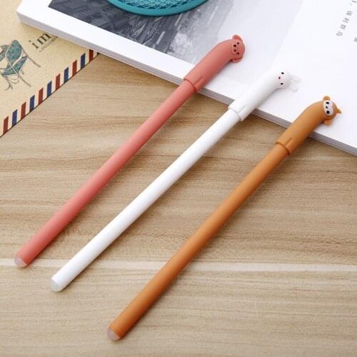 South Koreas new creative skew neck animal student gifts study stationery neutral pen office supplies Black Signature Pen