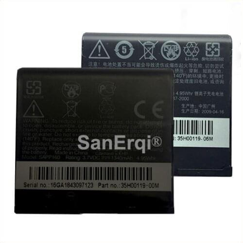 SAPP160 1340mAh Battery For HTC Magic A6161 A6188 Google G2 Replacement Mobile Phone Battery High Quality Batteries