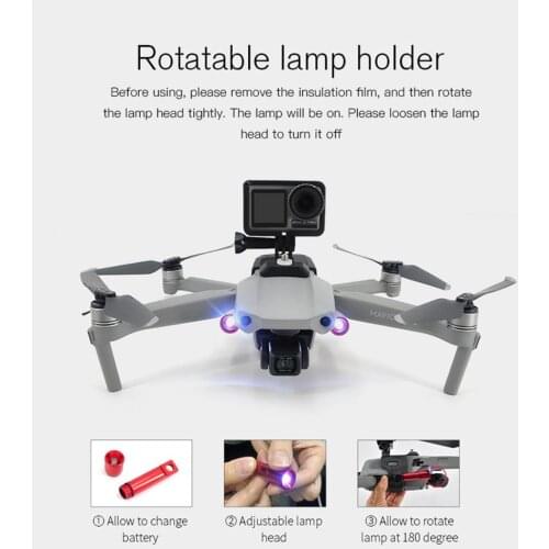STARTRC DJI MAVIC AIR 2 accessories LED Lights LED night lights Expansion Parts Night Flying Kit Camera Holder Bracket