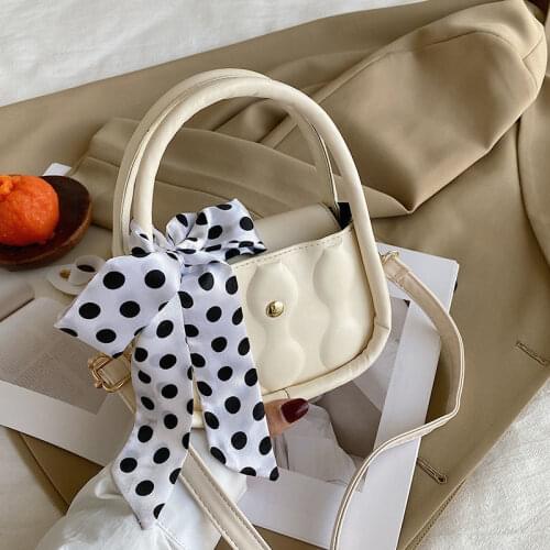 Shoulder Bag Female Designer Crossbody Bag Women Handbag Purse Ribbon Mini Fashion 2021 New Trend PU Leather Simple All-match