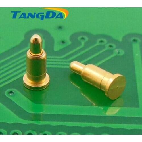 Tangda DHL/EMS D2*5.5mm 1000PCS pogo pin connector Mobiles Battery spring 1P Thimble Surface Mount SMD gold plate 1u" 1.2A