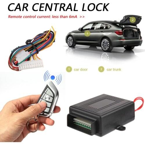 Universal Car Remote Central Door Lock Kit Keyless Entry Alarm System 402/T304 Radar Detectors Alarm Systems Security
