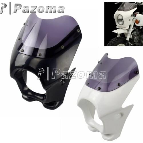 Universal Motorcycle 5"Front Headlight Fairing Retro Front Light Cowl for Honda Monkey Benri 50 Suzuki GS50 Kawasaki AR50 80 125