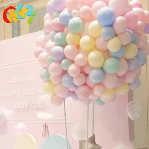 100pcs 5inch/10inch Macaron Color Latex Balloon Wedding Decoration Baloons Baby Birthday Party Valentines Day Decor Balloon