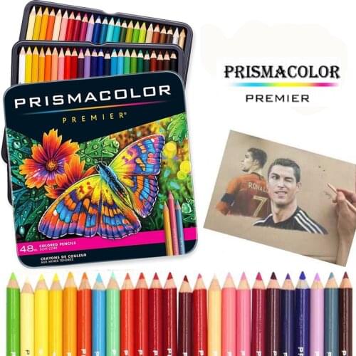 48 colors free shipping ! USA original Sanford Prismacolor Premier 48 non water soluble color pencil for professtional artist