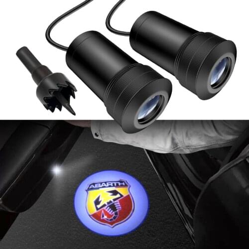 AEING 2pcs Ghost Shadow Logo welcome Car LED Door Light Laser Courtesy Slide Projector logo Emblem light For ABARTH