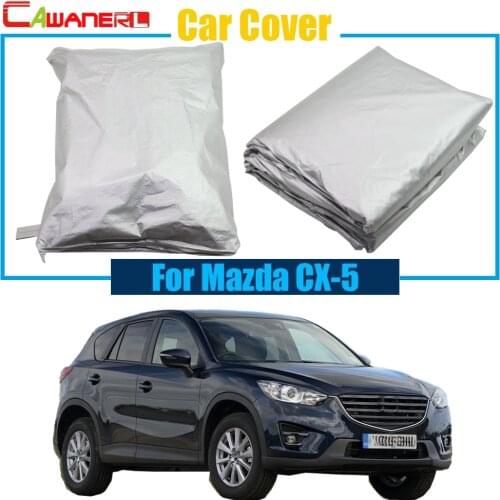 Cawanerl Car Cover Outdoor Sun Snow Rain Resistant Protection Cover UV Anti Dustproof For Mazda CX-5 CX5