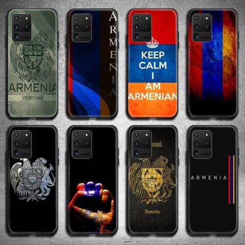 Armenia Armenians Flag Phone Case for Samsung S20 plus Ultra S6 S7 edge S8 S9 plus S10 5G lite 2020