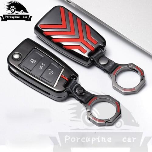 Zinc alloy Car Key Case For VW Sportwagen Golf 7 Touran New Polo Octavia Seat For Skoda Octavia A7 Kodiaq Cuptra Combi