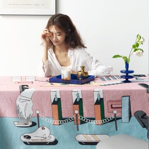 GY4155 Gyrohome Geometric Museum Blanket Sofa Decorative Slipcover Stitching Rug Tapestry Carpet Home&Living