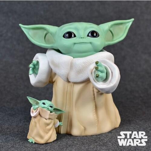 Star Wars Kawaii Baby Yoda Collection Action Figure Toy Grogu Mandalorian Pvc Miniature Toys Doll deco Gift For Childrens Day