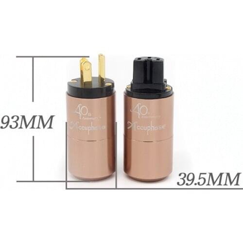 Accuphase 40th US AU EU Schuko Power plug IEC commector For Amplifier CD player DAC power cable