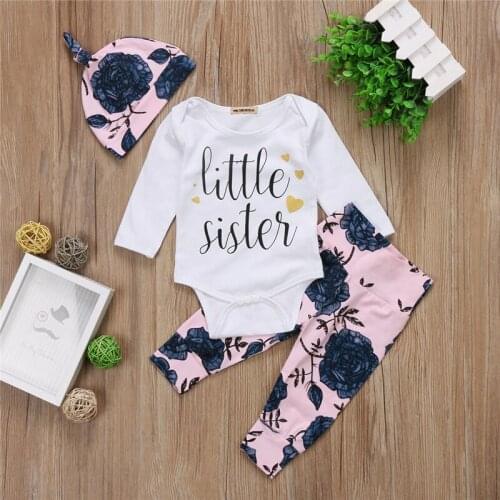 2017 Antumn Girls Clothing Sets New Cotton Fashion Kids Clothes Flower Baby Children Costume Girl Clothes roupas infantis menina