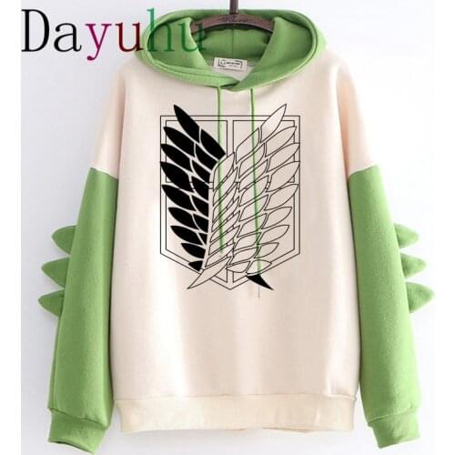 Hot Japanese Anime Attack on Titan Hoodie Men Shingeki No Kyojin Streetwear Titans Attack Levi Ackerman Unisex Sweatshirts Green