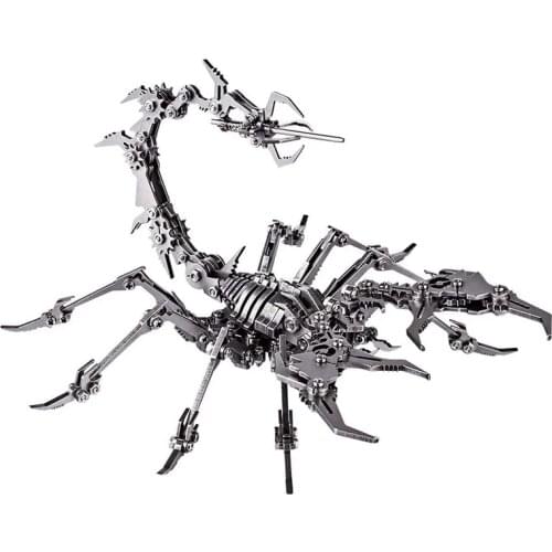 3D Metal Puzzle DIY Model Kit Detachable 3D Puzzle Suitable for Children 10-12 Years Old Desktop Decoration Scorpion