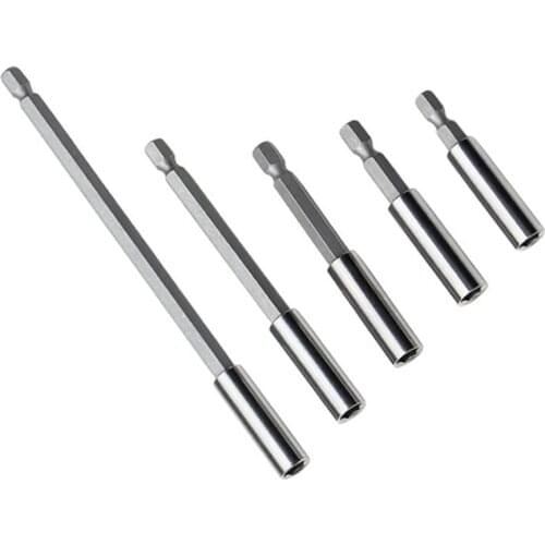 1/4 Hex Shank Screwdriver Tip Magnetic Holder Hand Tool Socket Extension Tool 100mm/75mm/60mm/50mm