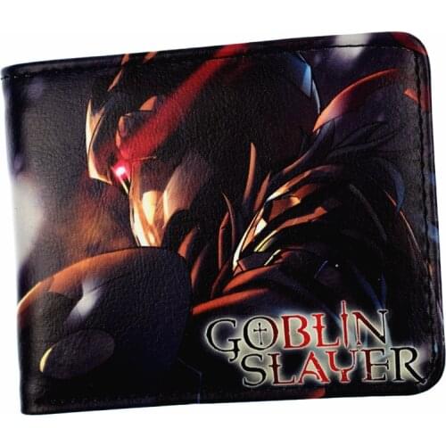 New Arrival Anime Cartoon Goblin Slayer Wallet Mens Short Purse for Young With Coin Pocket