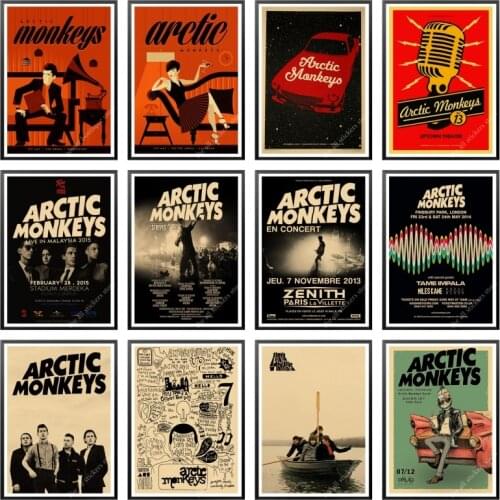 Rock band Arctic Monkeys Kraft Paper Paper Posters Wall Home Bar Posters Home Decor Gift Home Decor wall sticker