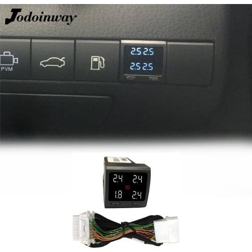 Digital LCD Display Car Tire Pressure Alarm System OBD TPMS Embedded Monitor No Sensor For Toyota Camry 2018 2019
