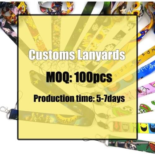 Regooly CUSTOMS LANYARDS neck Strap Lanyards ID badge card holder keychain Phone Strap Gift Ribbon webbing necklace