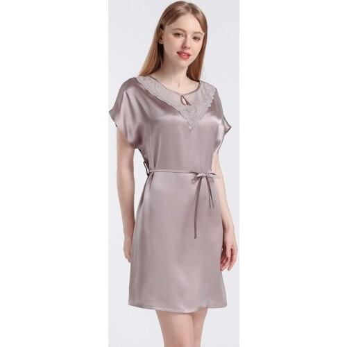 Womens pajamas sexy home service 2021 spring silk silk nightdress