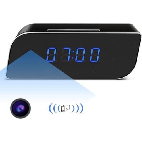 1080P HD Clock Camera Wireless WIFI Camera Micro Cam IR Alarm Camcorder Digital Watch Video Mini DVR Small Cam