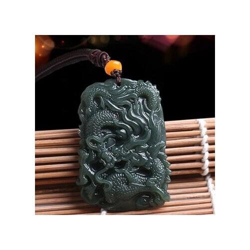 2020 new Zodiac dragon jades brand necklace and Tian green jadees dragon brand pendant fashion mens domineering Pendant