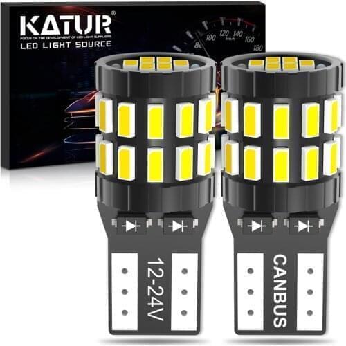 2x T10 Led Canbus Error free W5W Parking Light Led 194 No Error License Plate Light Interior Car Lighting 12V 6500k White