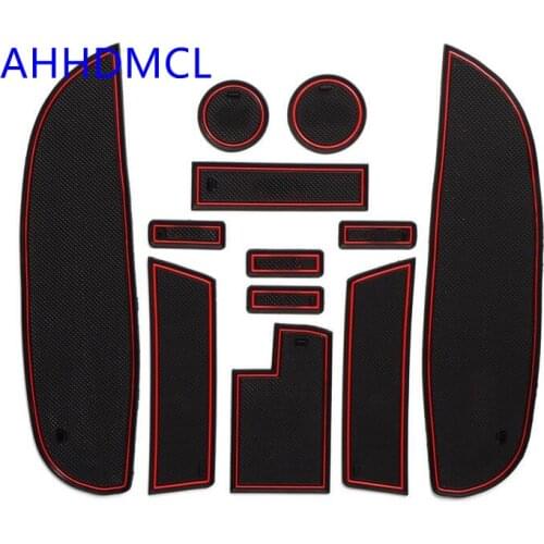 Car Anti-Dirty Pad Door Groove Gate Slot Cup Armrest Storage Pad Anti-Slip Mat For Citroen C4L 2013 2014 2015