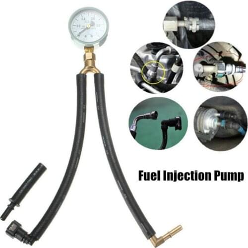 Automotive Car Fuel Injection Pump Pressure Gauge Tester Gasoline Test Tools for Universal Car