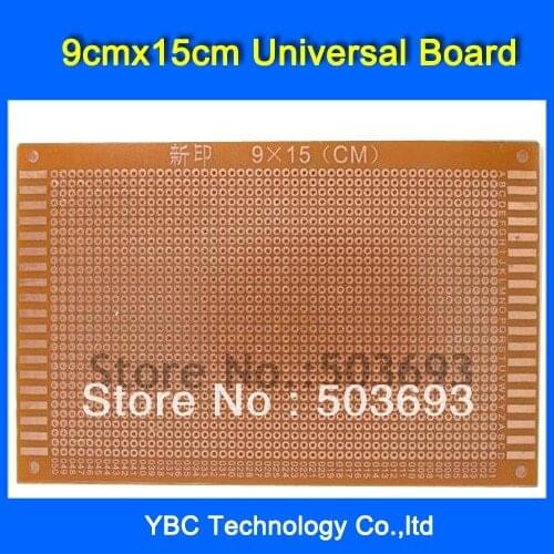 Free Shipping 20pcs/Lot 9x15 cm PROTOTYPE PCB Bakelite Plate One Layer 9*15 Panel Universal Board for DIY