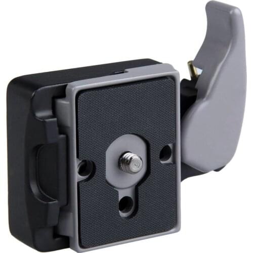 Camera 323 Quick Release Clamp Adapter + Quick Release Plate Compatible for Manfrotto 200PL-14 Compat Plate