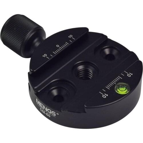 DM-60 Quick Release Clamp Aluminum Alloy for Arca-Swiss Plate and Tripod, Monopod Compatible with Arca-Swiss Standard