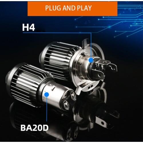 H6 BA20D LED H4 Led Moto Motorcycle Headlight Bulb CSP Spotlight 12V Motos Accessories Hi Lo Lamp Fog Light White Yellow