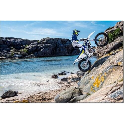 Husqvarna TE 300 Motorcycles Wall Art Posters Canvas Prints Artwork Paintings Wall Picture for Living Room Decor
