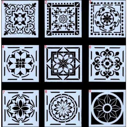 2pc 15cm Mandala Stencil DIY Walls Layering Painting Template Decoration Scrapbooking Embossing Supplies Reusable
