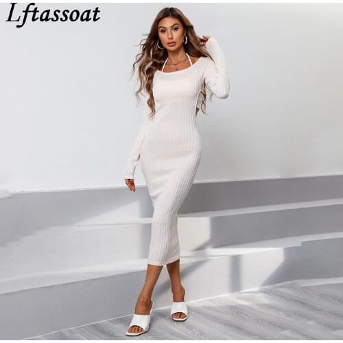 Lftassoat Summer Knitted Dresses
