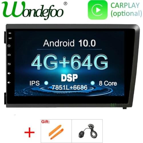 Car intelligent system 2 din radio android screen For Volvo S60 V70 XC70 2000-2004 video players stereo carplay Navigation