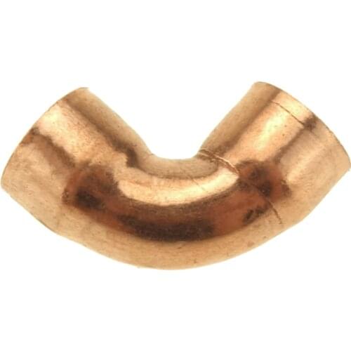 90 Degree Elbow Copper End Feed Plumbing Pipe Fitting for gas water oil Pipe ID 10mm-22mm