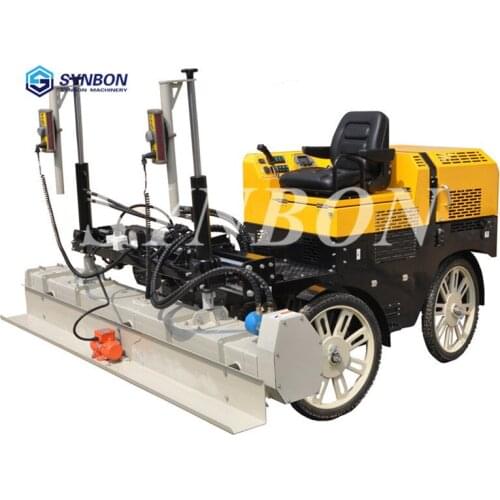 New Ride On Double drum Screed Electro-hydraulic Control Laser Screed Concrete Road Concrete machinery cement Screed SYLS41