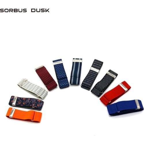 One Pairs High-End Elegance Man Shirt Sleeve Holder Adjustable Armband Elasticated Wedding Bride Groom Accessories Arm Warmers